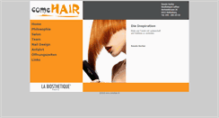 Desktop Screenshot of comehair.ch